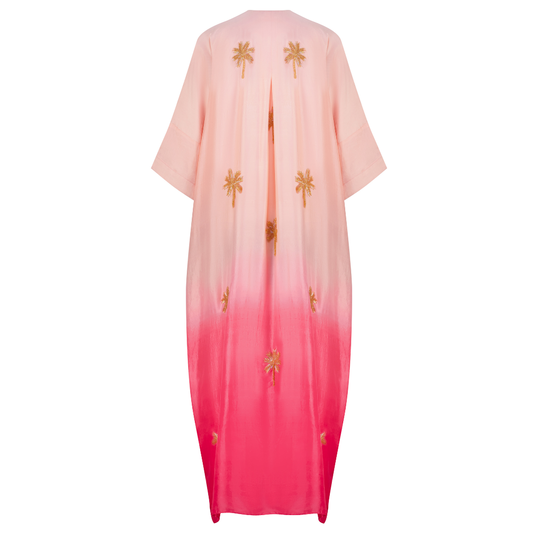 Light Coral Ombré Kaftan
