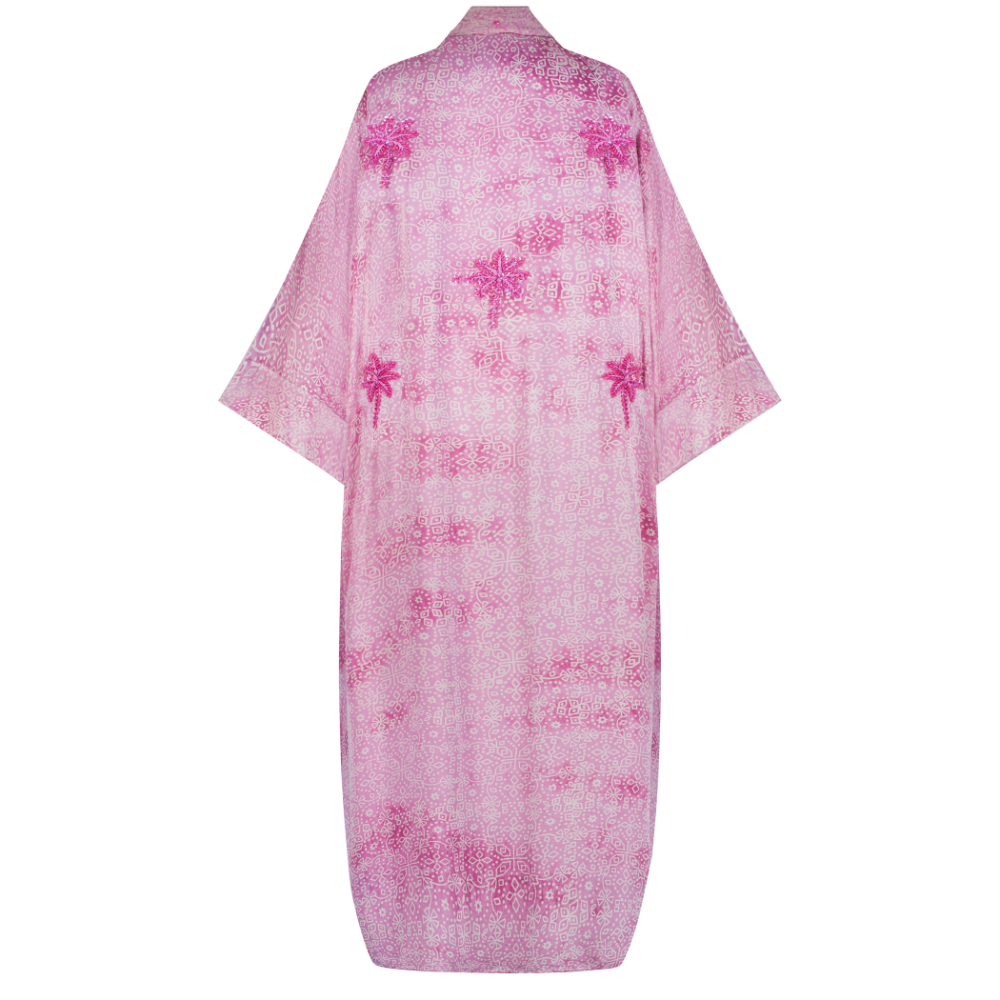 Pink Printed Silk