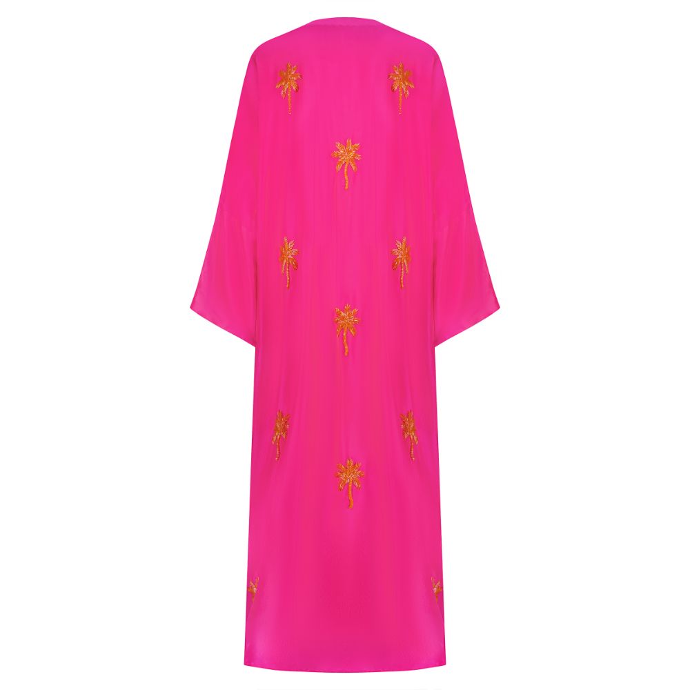 Fuchsia With Orange Palms