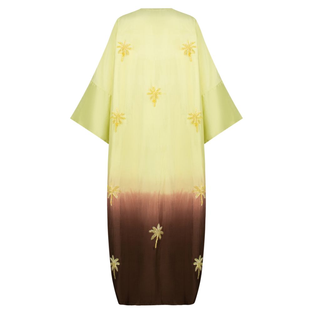 Butter Yellow and Brown Ombré Tassel