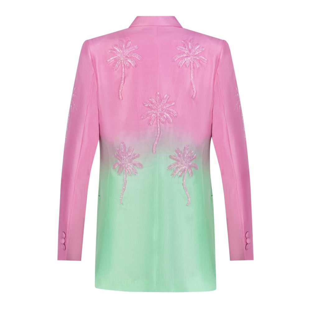 Pink and Mint Green Ombré Blazer