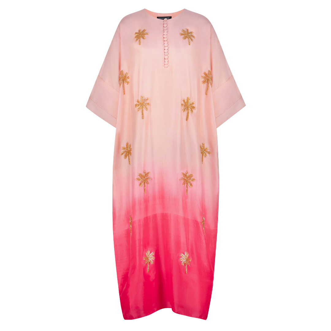 Light Coral Ombré Kaftan
