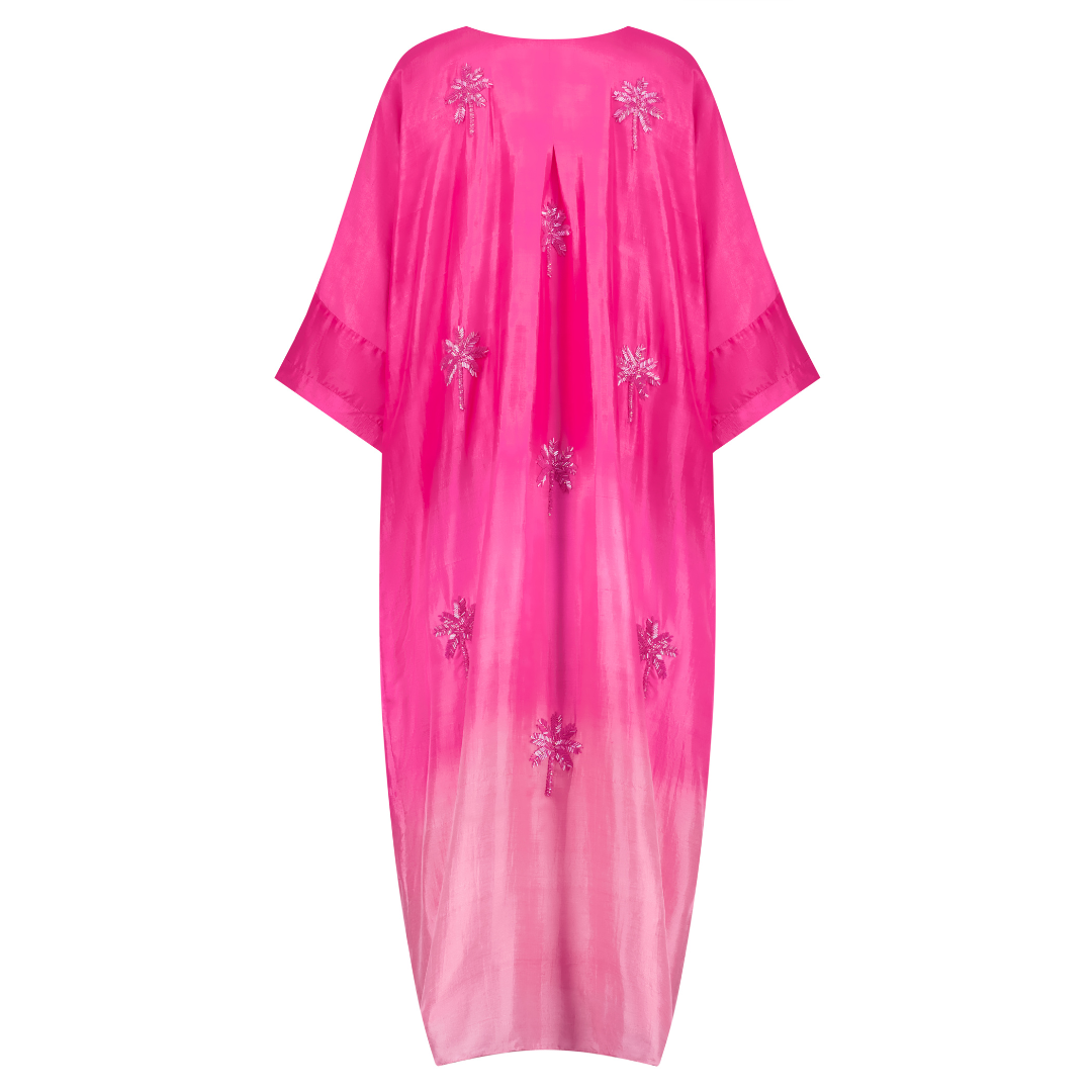 Shocking Pink Ombre Kaftan