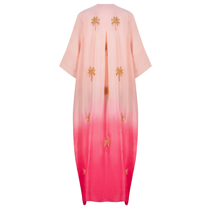 Light Coral Ombré Kaftan