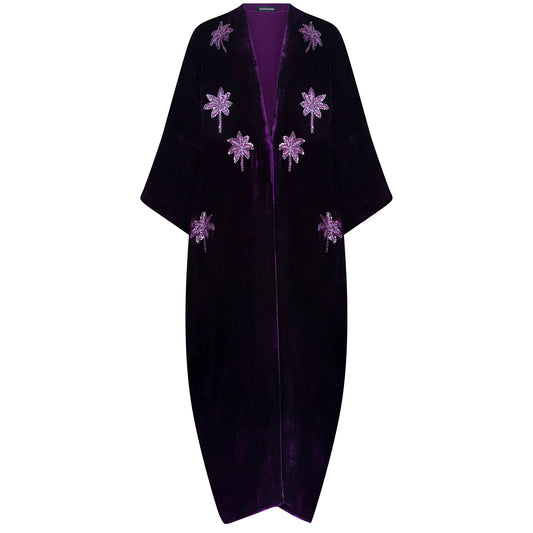 Aubergine Velvet ( new palm tree design )