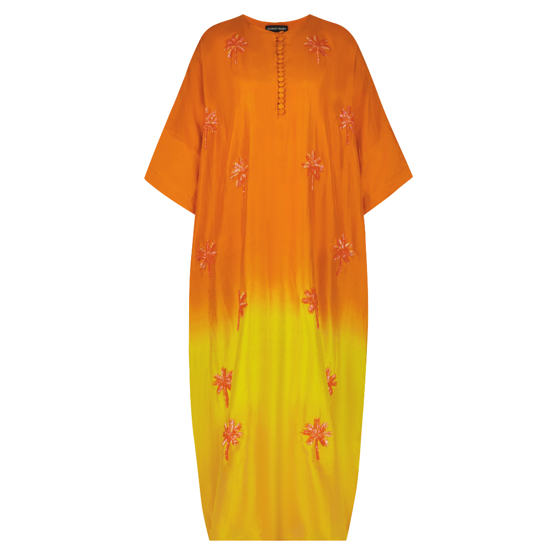 Orange and Yellow ombre Kaftan