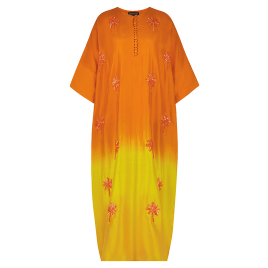 Orange and Yellow ombre Kaftan