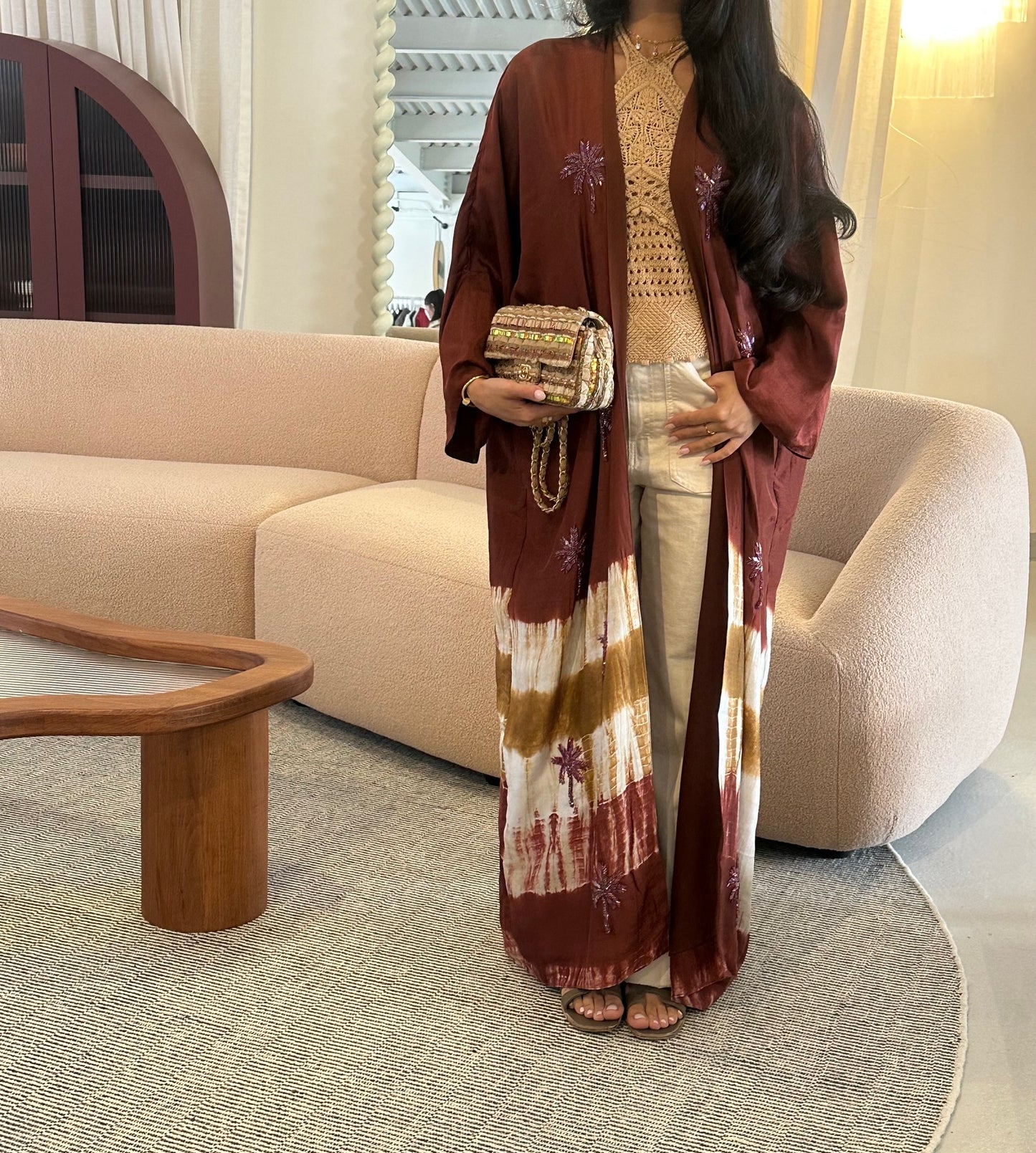 Brown and Sand Tie Dye