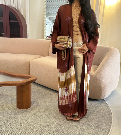 Brown and Sand Tie Dye