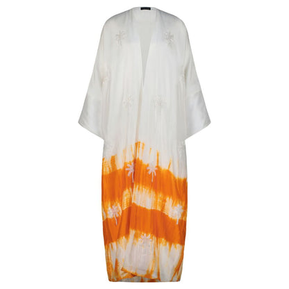 White and Orange Tie Dye