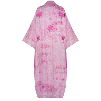 Pink Printed Silk