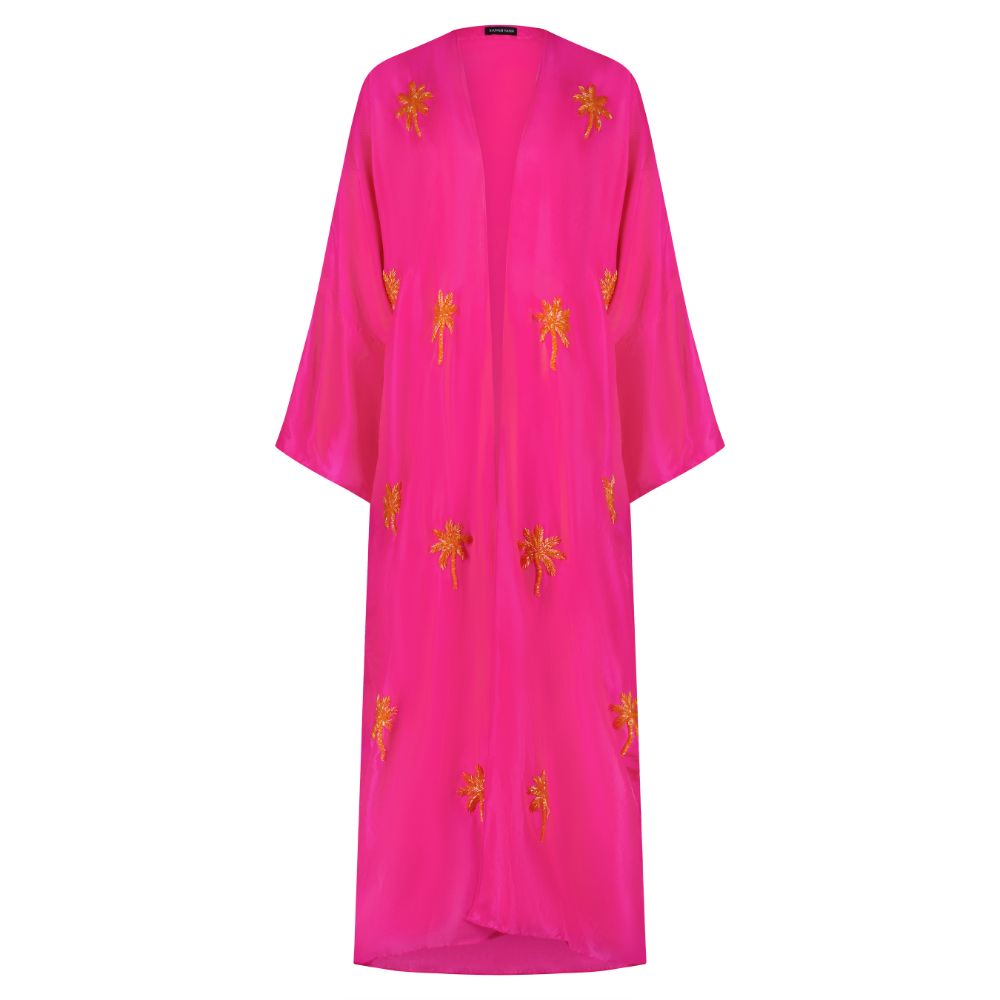 Fuchsia With Orange Palms