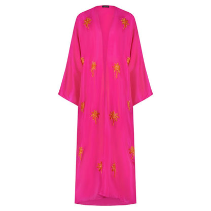 Fuchsia With Orange Palms