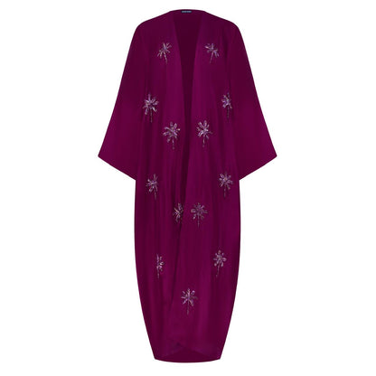 Maroon with Maroon Palms