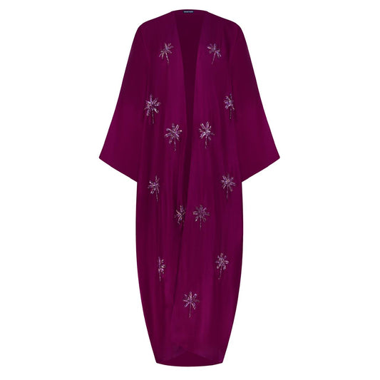 Maroon with Maroon Palms