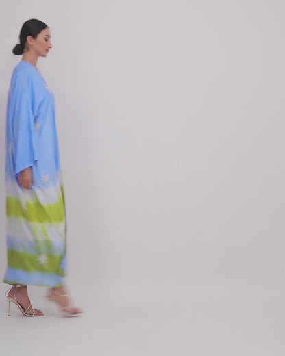 Sky Blue and Yellow Tie Dye