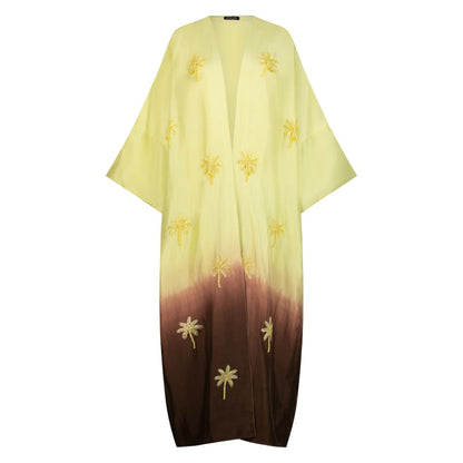 Butter Yellow and Brown Ombré Tassel