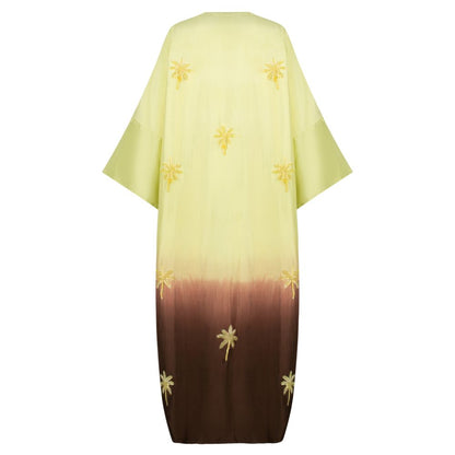 Butter Yellow and Brown Ombré Tassel