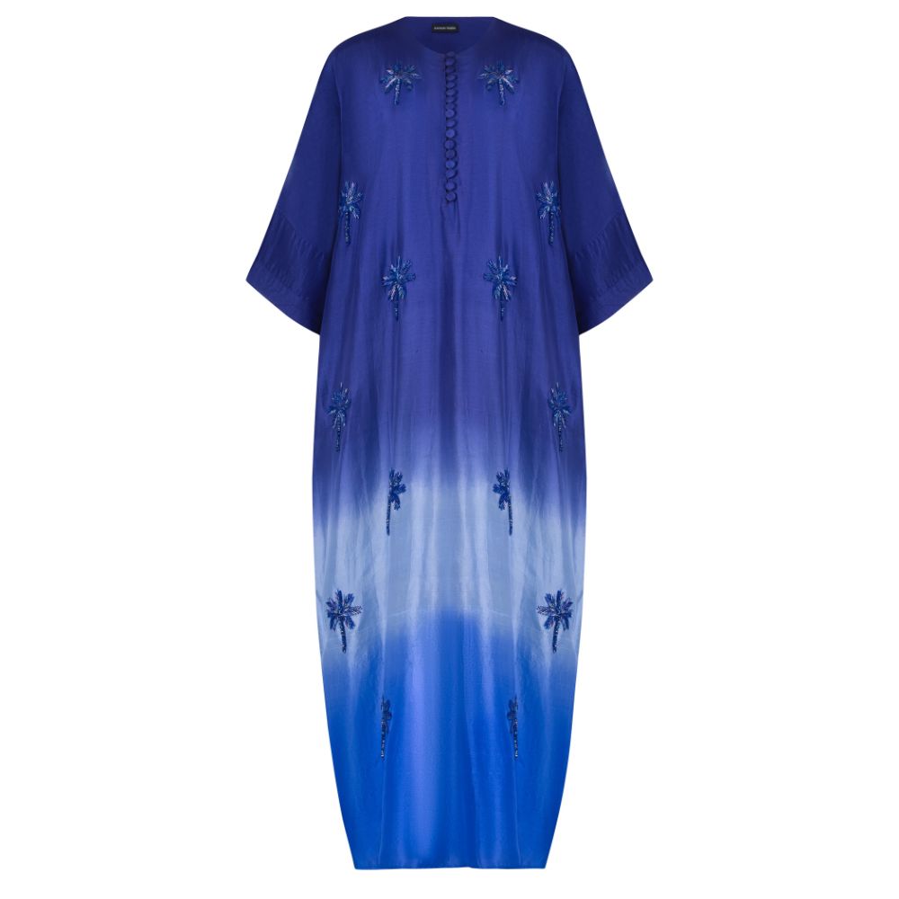 Purple and Blue Ombré Kaftan