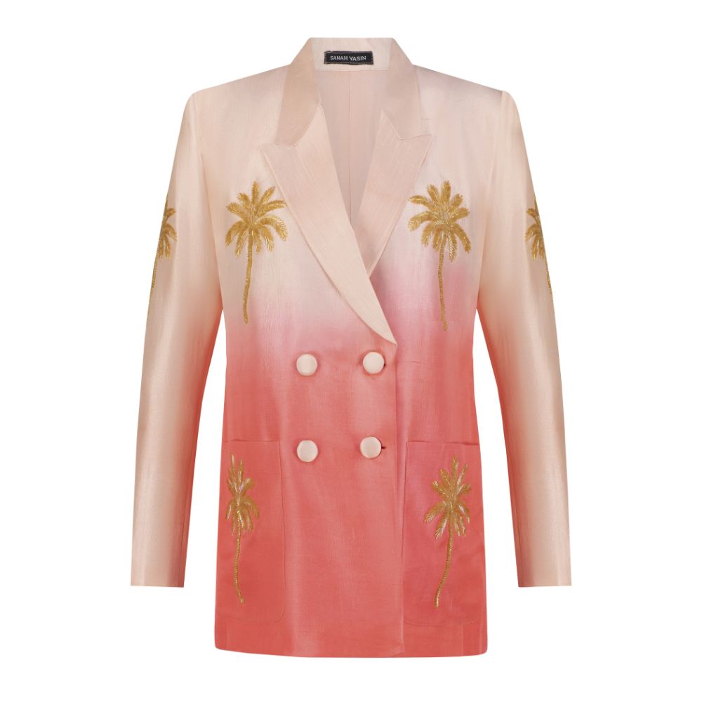 Coral Ombré Blazer