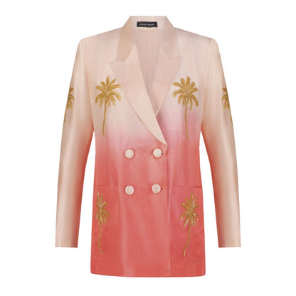 Coral Ombré Blazer