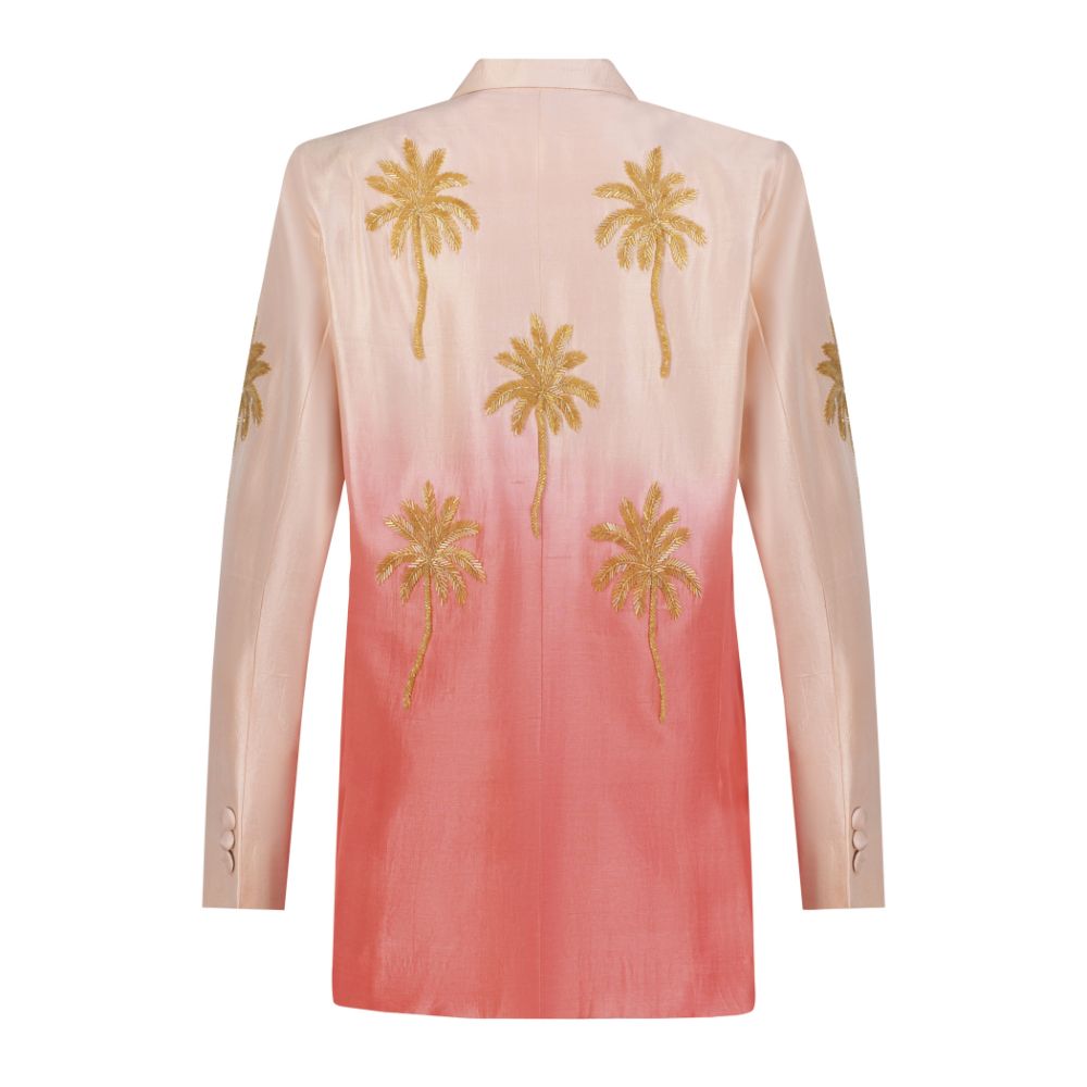 Coral Ombré Blazer