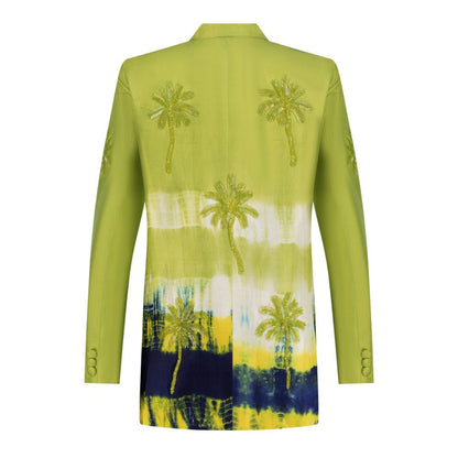 Parrot Green Tie Dye blazer