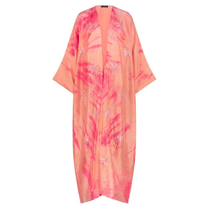 Coral and Peach Full Tie Dye