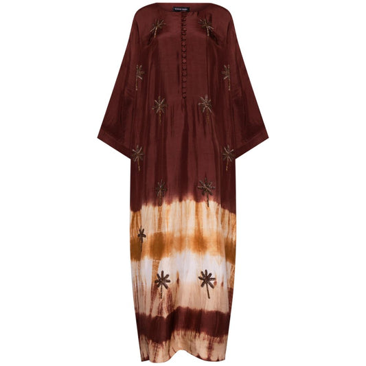 Brown Tie Dye Kaftan
