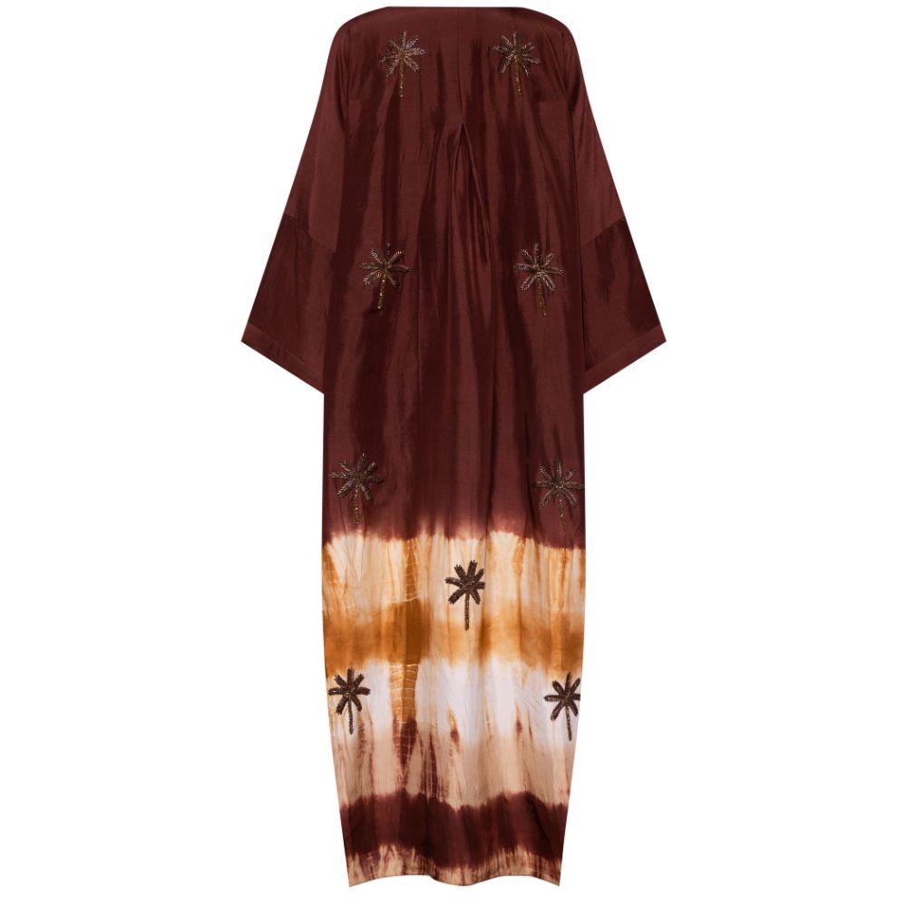Brown Tie Dye Kaftan