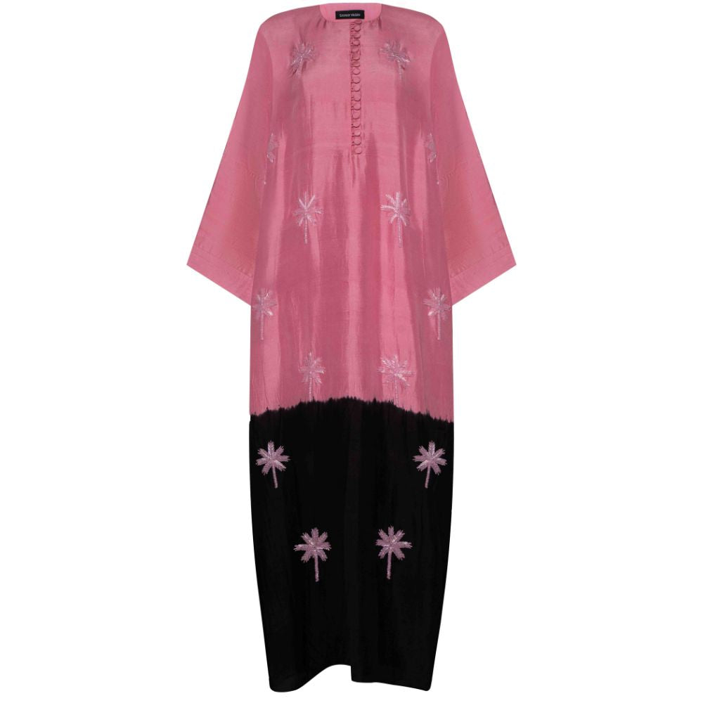 Pink and Black ombré Kaftan