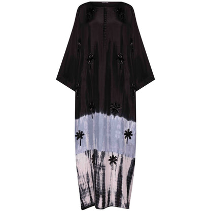 Black and Grey Tie Dye Kaftan