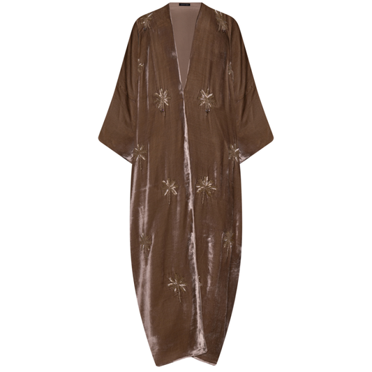 Grey Champagne Velvet