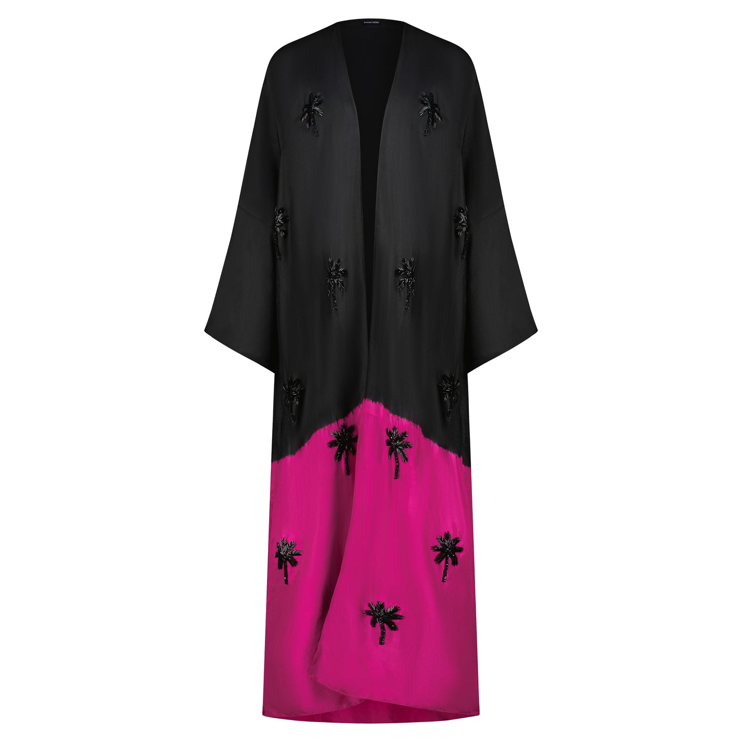 Black and Deep Pink Ombré