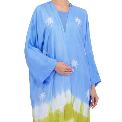 Sky Blue and Yellow Tie Dye