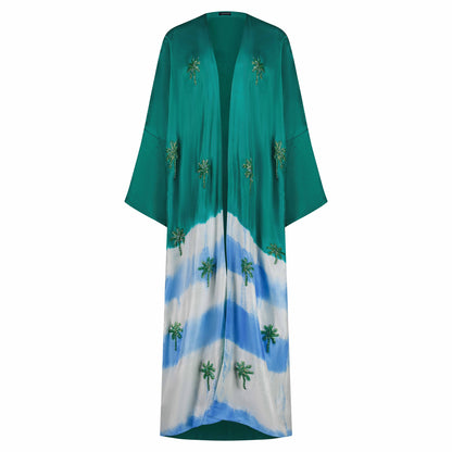 Forest Green and Blue Tie Dye