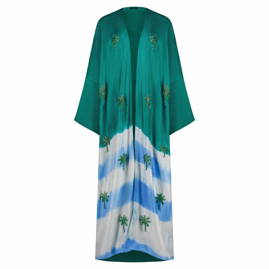 Forest Green and Blue Tie Dye