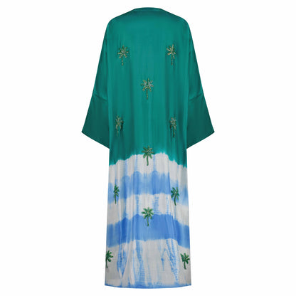 Forest Green and Blue Tie Dye