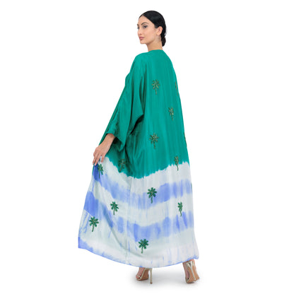 Forest Green and Blue Tie Dye